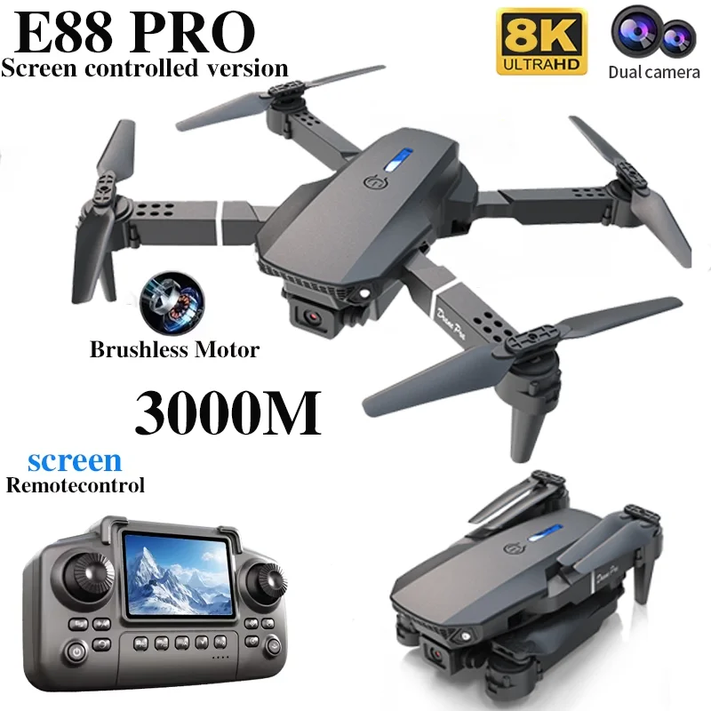 Professional E88 PRO Drone wit - đánh giá và giá Rc Helicopter Case