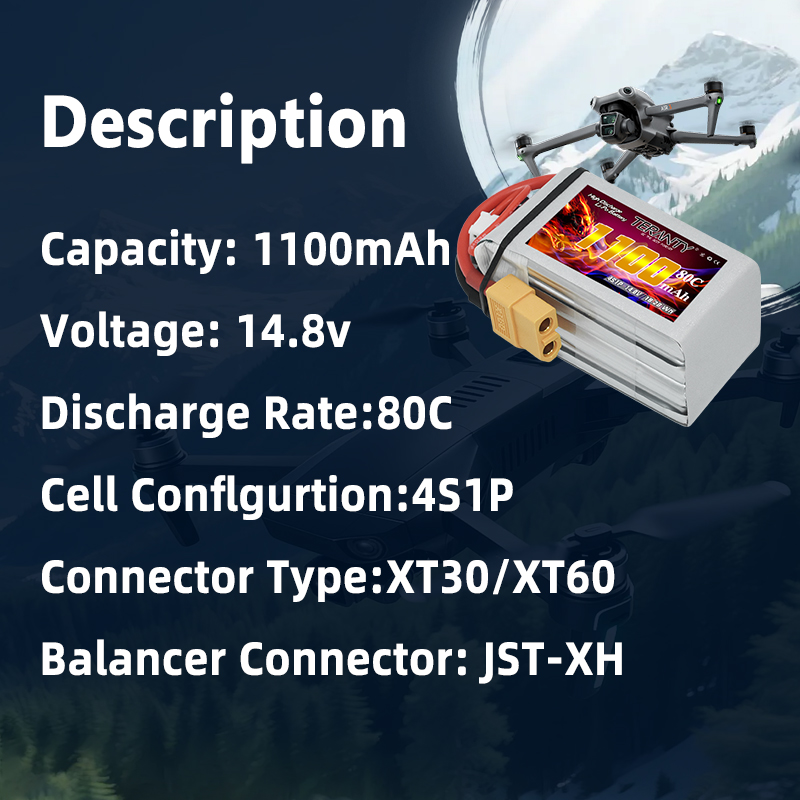 TERANTY 4S 1100mAh 80C/160C Li - đánh giá và giá Rc Helicopter Parts